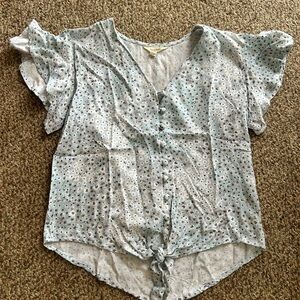 Floral Button-Down Blouse